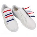 Classic America UK Lacets multicolores bleu, blanc et rouge