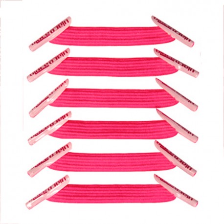 U-Lace mix and match Neon Pink lacets élastiques de couleur