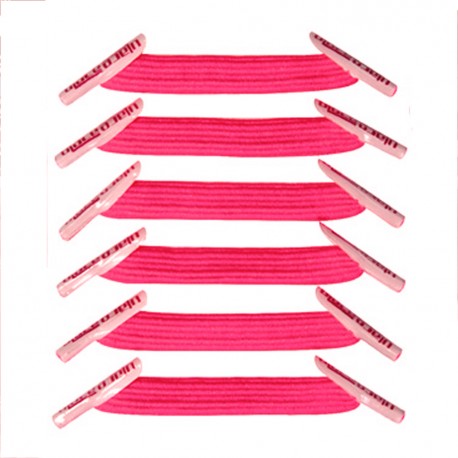 U-Lace mix and match Neon Pink lacets élastiques de couleur