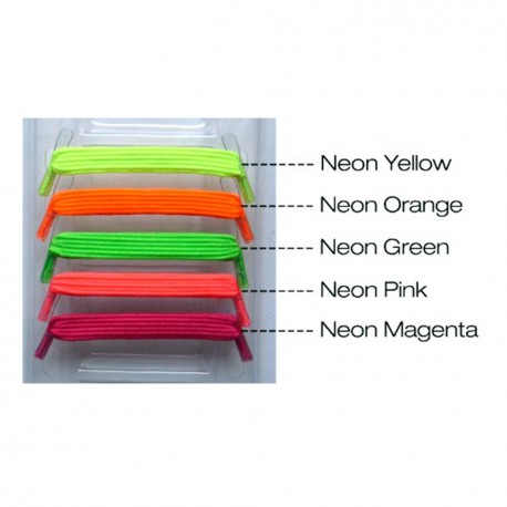 U-Lace mix and match Neon Magenta lacets élastiques de couleur fushia