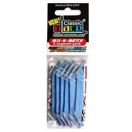 U-Lace mix and match Light Blue lacets élastiques de couleur bleu ciel