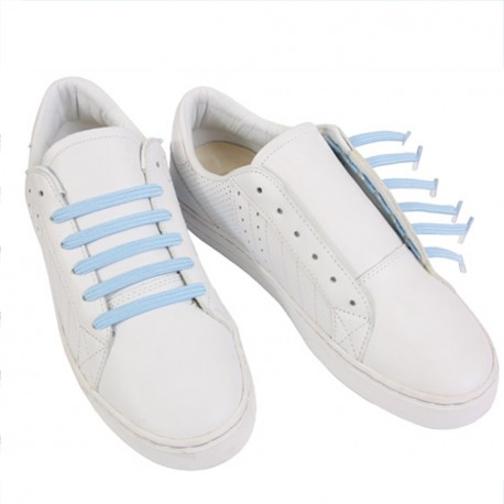 U-Lace mix and match Baby Blue lacets élastiques de couleur bleu clair