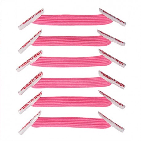 U-Lace mix and match Bubble Gum Pink lacets élastiques de couleur rose chewing gum