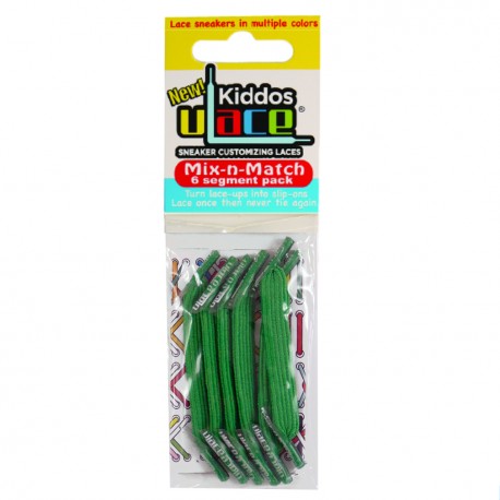 Kiddos Bright Green Lacets élastiques verts Enfant
