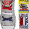 KIDDOS MERICA LACETS ELASTIQUES ENFANTS ROUGE BLANC BLEU